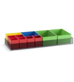 Officina E Garage|Set 10 contenitori fami "store box" in polipropilene 41,6x15,6x6,3 cm