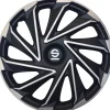 Set 4 copricerchi 14" pollici copriruota auto varese spc1480svbk  argento nero Auto Esterno