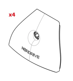 Discount Set 4 cover piedi evos  n99969 Portaggio