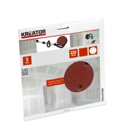 Set 5 dischi abrasivi 225 mm grana 240 Smerigliatrici