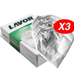 New Set 3 filtri in panno per aspiratori lavor "ashley 111, 411, 901" Aspiratori