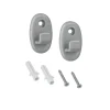 Accessori Bagno|Set 2 ganci nylon c/acc.onda