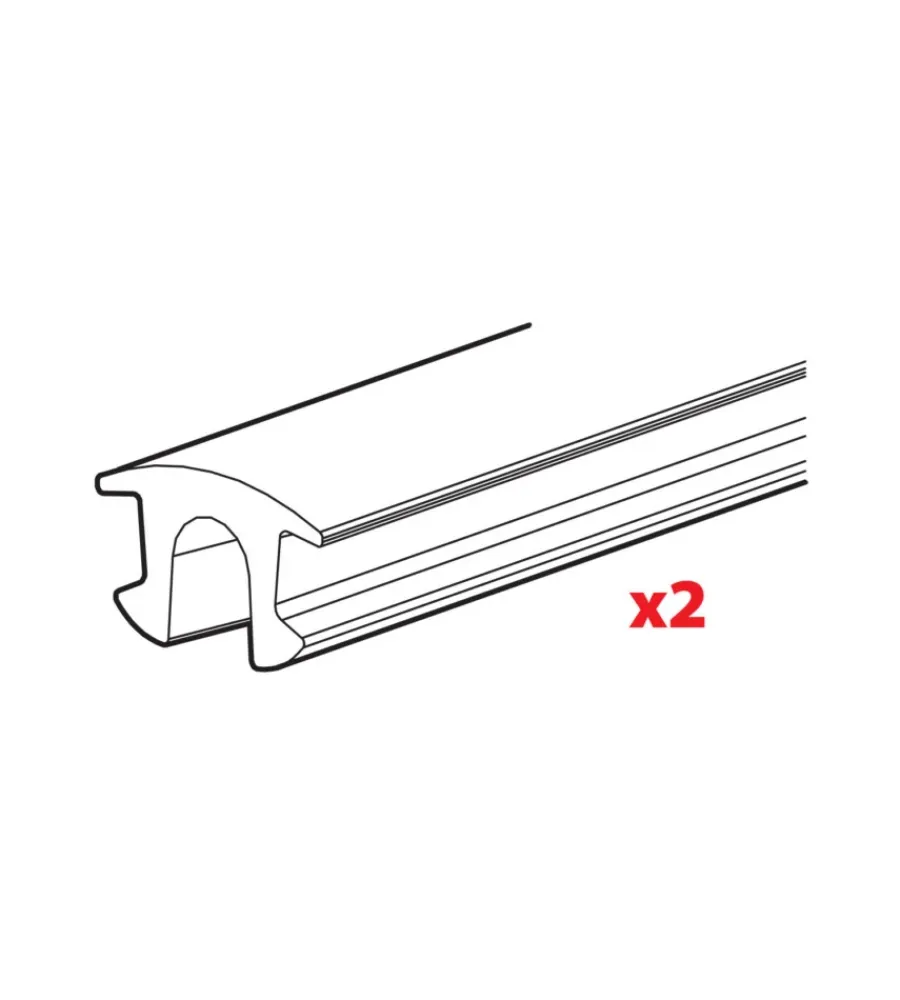 Portaggio-Nordrive Set 2 gomme inferiori - l = 125 cm n99992