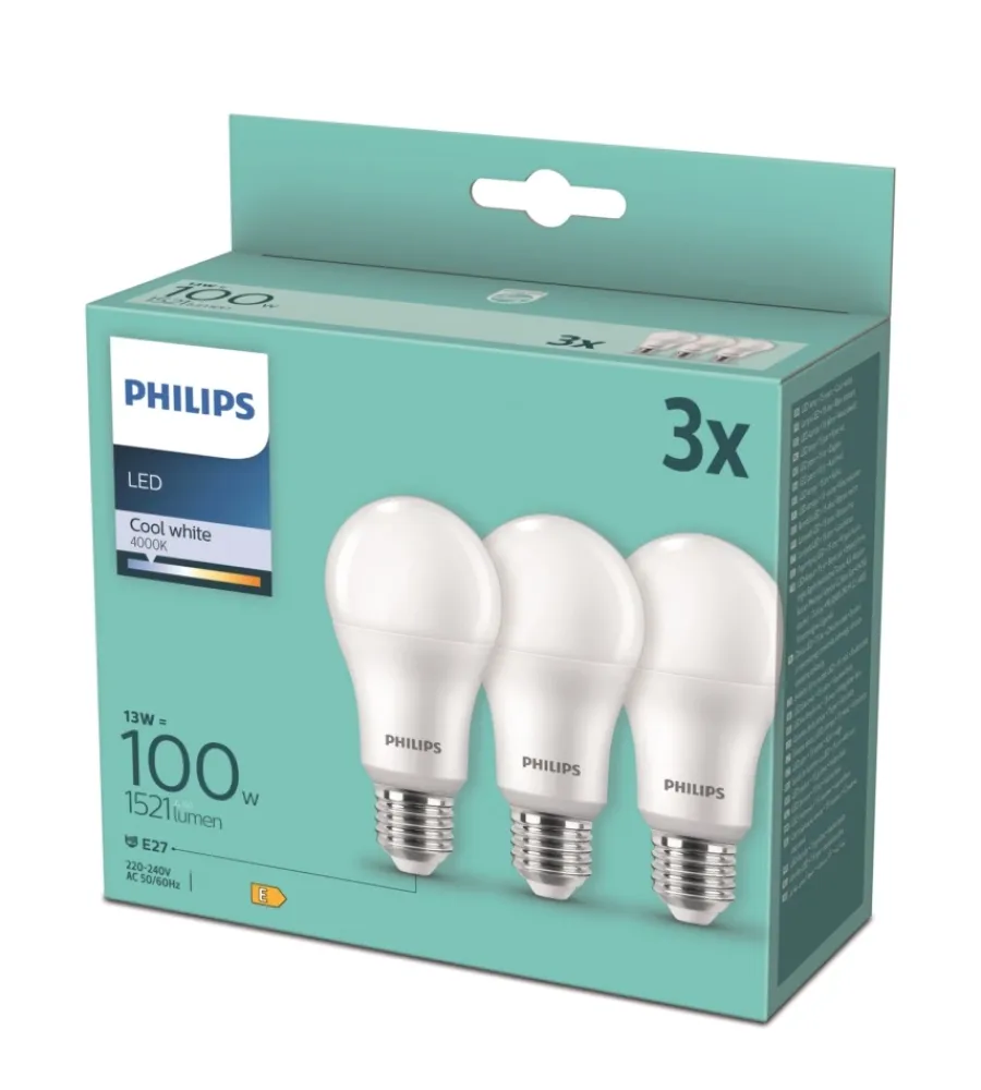 Philips Lampadine|Set 3 lampadine led 13w, e27