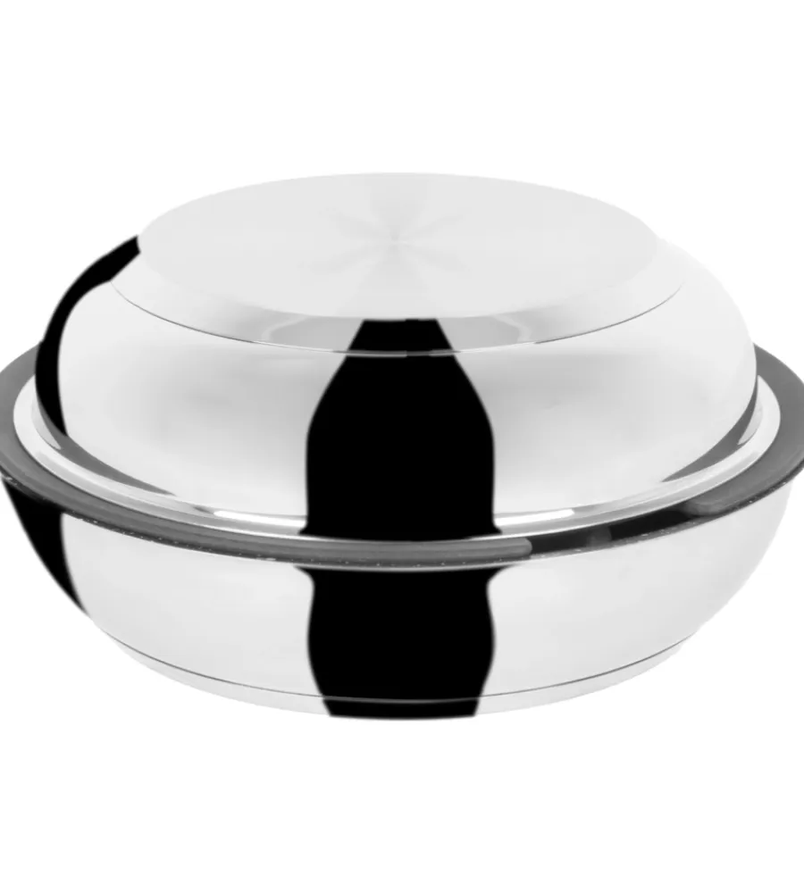 Campeggio-Brunner Set 2 padelle da campeggio "academy double pan ø 22/20" con coperchio e manico staccabile