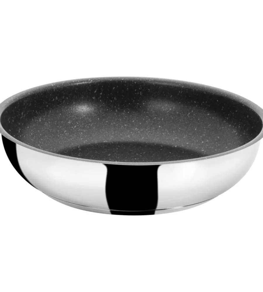 Campeggio-Brunner Set 2 padelle da campeggio "academy double pan ø 22/20" con coperchio e manico staccabile