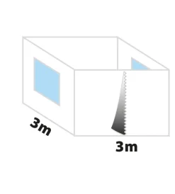 Brunner Campeggio|Set 4 pareti laterali per gazebo da campeggio "zebo enjoy 2.0 e zebò enjoy pro" in poliestere bianco 3x3 m