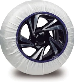 Best Set 2 pezzi calze da neve in tessuto bianco silenziose, tg m - spt60 Catene E Calze Da Neve