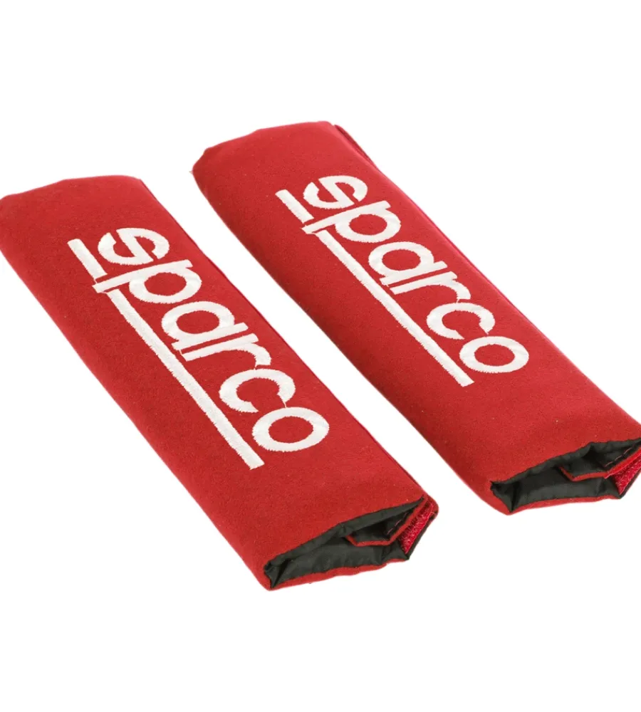 Sparco Auto Interno|Set 2 pezzi di cuscinetti passacintura spc1204 universali per auto rossi