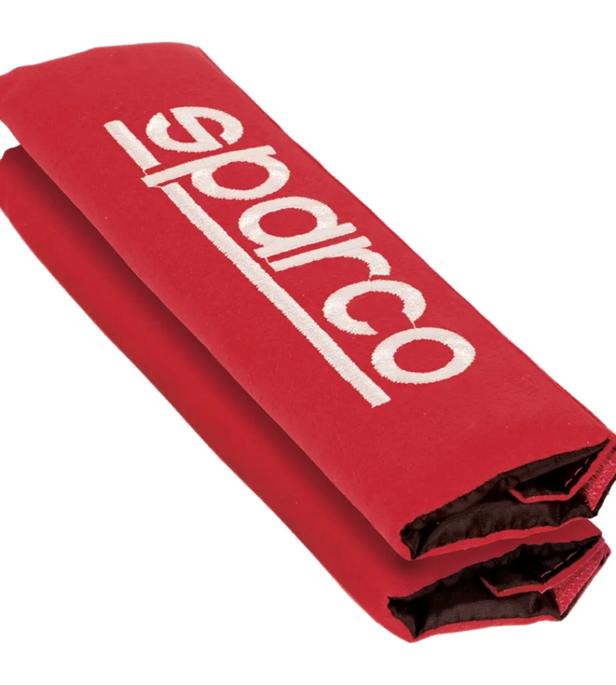 Sparco Auto Interno|Set 2 pezzi di cuscinetti passacintura spc1204 universali per auto rossi