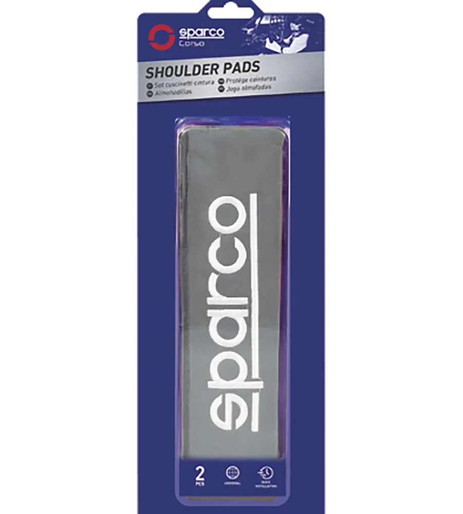 Auto Interno-Sparco Set 2 pezzi di cuscinetti passacintura spc1204 universali per auto grigi