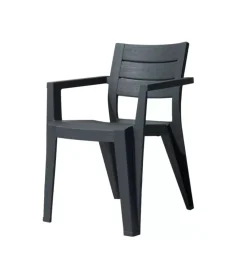 Mobili Da Giardino E Accessori-Keter Set 6 sedie da esterno impilabili
