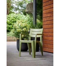 Mobili Da Giardino E Accessori-Keter Set 6 sedie da esterno impilabili