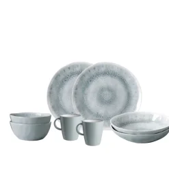Campeggio-Brunner Set 8 stoviglie da campeggio "pearl" in stone touch antiscivolo