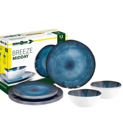 Campeggio-Brunner Set 12 stoviglie da campeggio "breeze" in melamina
