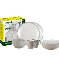 Outlet Set 8 stoviglie da campeggio "amadè" in stone touch antiscivolo Campeggio