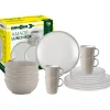 Brunner Campeggio|Set 16 stoviglie da campeggio "amadè" in stone touch antiscivolo