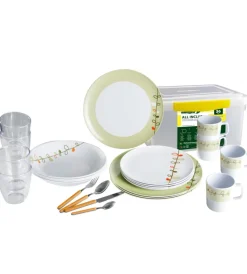 New Set 36 stoviglie da campeggio "esprit" in melamina Campeggio