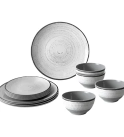 Sale Set 12 stoviglie da campeggio "tivoli" in melamina antiscivolo Campeggio