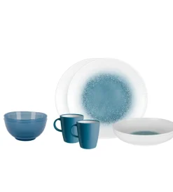 Brunner Campeggio|Set 8 stoviglie da campeggio "meteore" in stone touch antiscivolo
