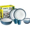 Sale Set 8 stoviglie da campeggio "tuscany" in stone touch antiscivolo Campeggio
