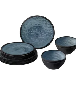 Campeggio-Brunner Set 12 stoviglie da campeggio "venetian" in stone touch antiscivolo