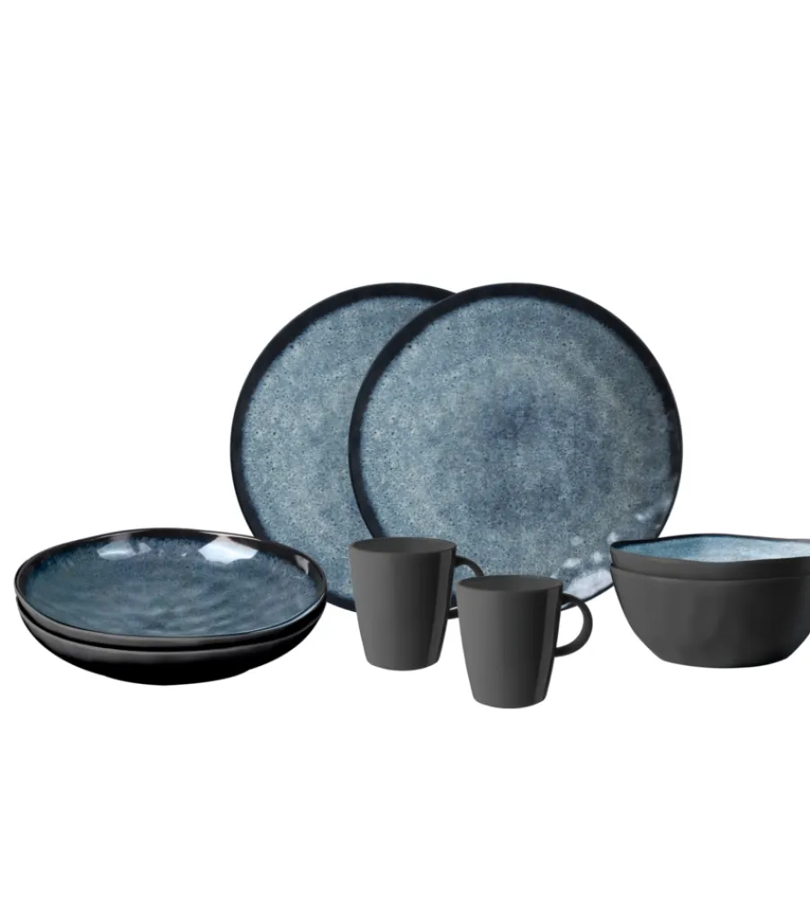 Online Set 8 stoviglie da campeggio "venetian" in stone touch antiscivolo Campeggio