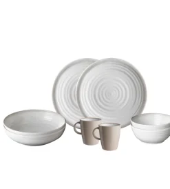 Campeggio-Brunner Set 8 stoviglie da campeggio "savana" in stone touch antiscivolo