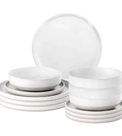 Brunner Campeggio|Set 12 stoviglie da campeggio "odette" in stone touch antiscivolo