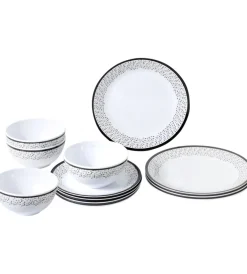 Clearance Set 12 stoviglie da campeggio "pralin" in melamina antiscivolo Campeggio
