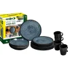Online Set 16 stoviglie da campeggio "venetian" in stone touch antiscivolo Campeggio