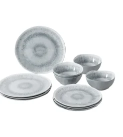 Campeggio-Brunner Set 12 stoviglie da campeggio "pearl" in stone touch antiscivolo