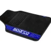 Set 4 tappetini neri e blu per auto in moquette Auto Interno