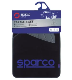 Discount Set 4 tappetini neri e blu per auto Auto Interno