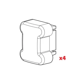 Nordrive Portaggio|Set 4 tappi per barre kargo  n99996
