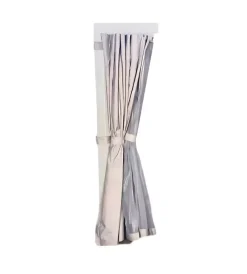 Coperture Per Esterno E Accessori|Set 4 tende zanzariere per pergola riviera "magnolia" grigio chiaro 300x400 cm