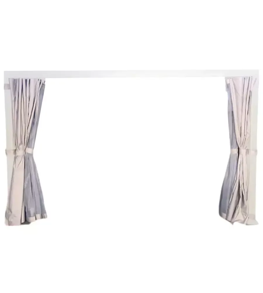 Coperture Per Esterno E Accessori|Set 4 tende zanzariere per pergola riviera "magnolia" grigio chiaro 300x400 cm