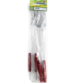 New Set 3 utensili per barbecue in acciaio inox Barbecue