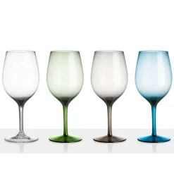 New Set 4 wineglass onda/jazz Campeggio