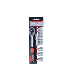 Chiavi- Set bussole + cricchetto 11 pz.