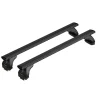 Best Set completo barre portatutto "evos 161 silenzio black l" in alluminio - nk161ebl Portaggio