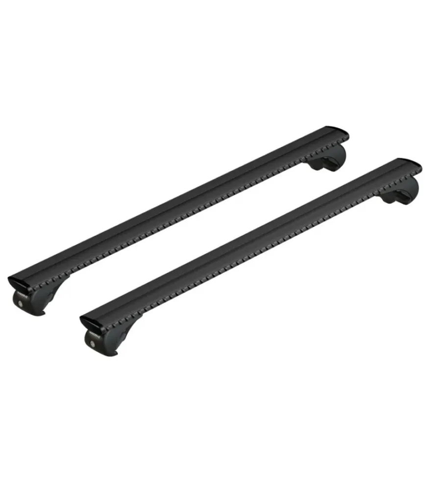 Nordrive Portaggio|Set completo barre portatutto "evos silenzio black rail" in alluminio s 108 cm - n15089