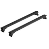 Portaggio-Nordrive Set completo barre portatutto "evos silenzio black in-rail" in alluminio l 128 cm - n15101