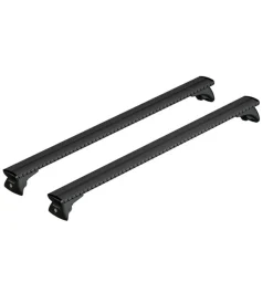 Portaggio-Nordrive Set completo barre portatutto "evos silenzio black in-rail" in alluminio l 128 cm - n15101