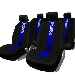 New Set completo spc1011 coprisedili blu per auto universali anteriori e posteriori Auto Interno