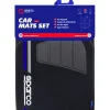 Sparco Auto Interno|Set completo spc19  tappetini auto universali in moquette nero/blu poliestere