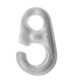 Tessile D'Arredo- Set composto da 8 ganci per anello ferro diametro 7mm