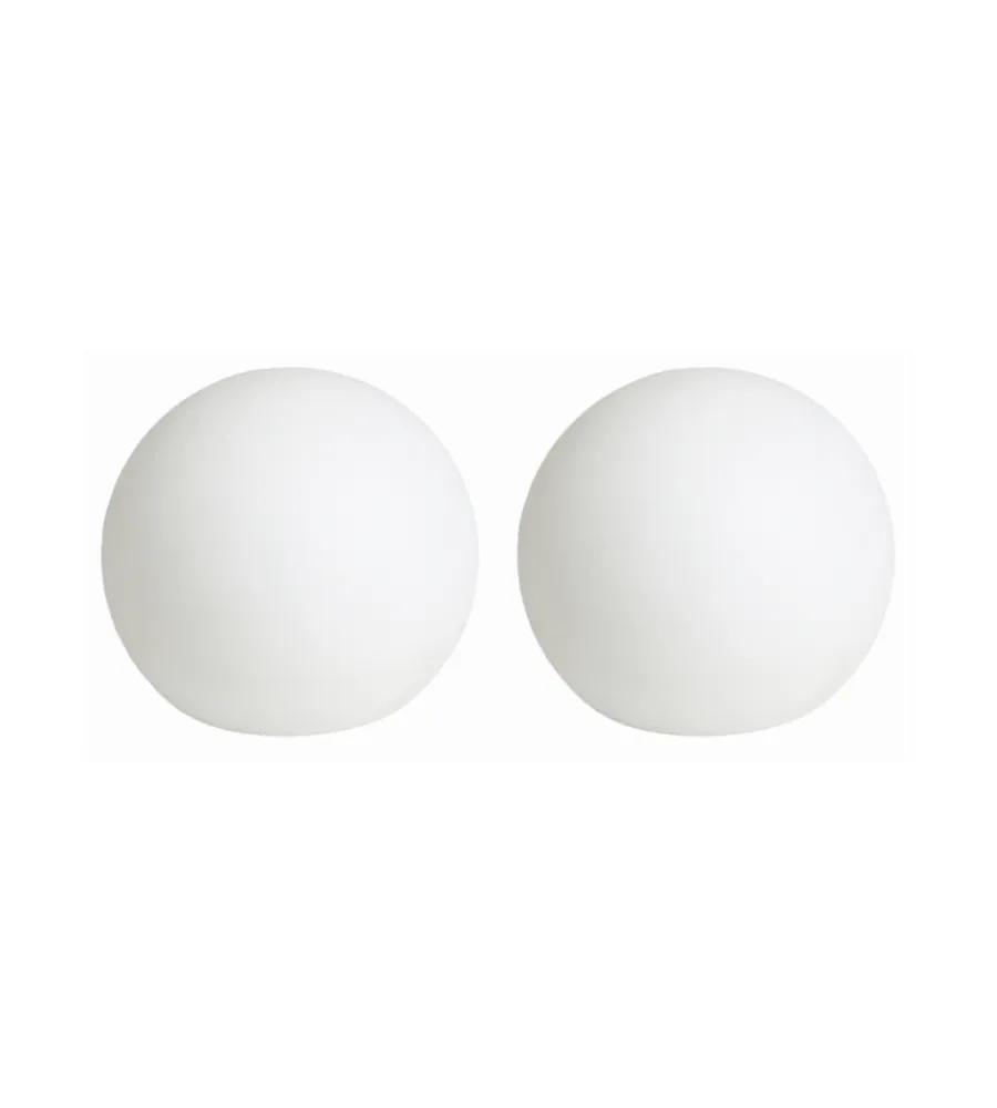 Illuminazione Per Esterno|Set da 2 sfere luminose solare a led riviera in pe e abs ø30x28 cm