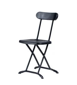 EuroGarden Campeggio|Set da campeggio pieghevole in polietilene nero 4 sedute e tavolo