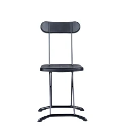 EuroGarden Campeggio|Set da campeggio pieghevole in polietilene nero 4 sedute e tavolo